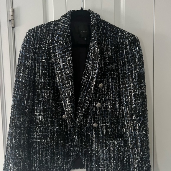 Dynamite Paloma double breasted Tweed Blazer - Picture 2 of 4